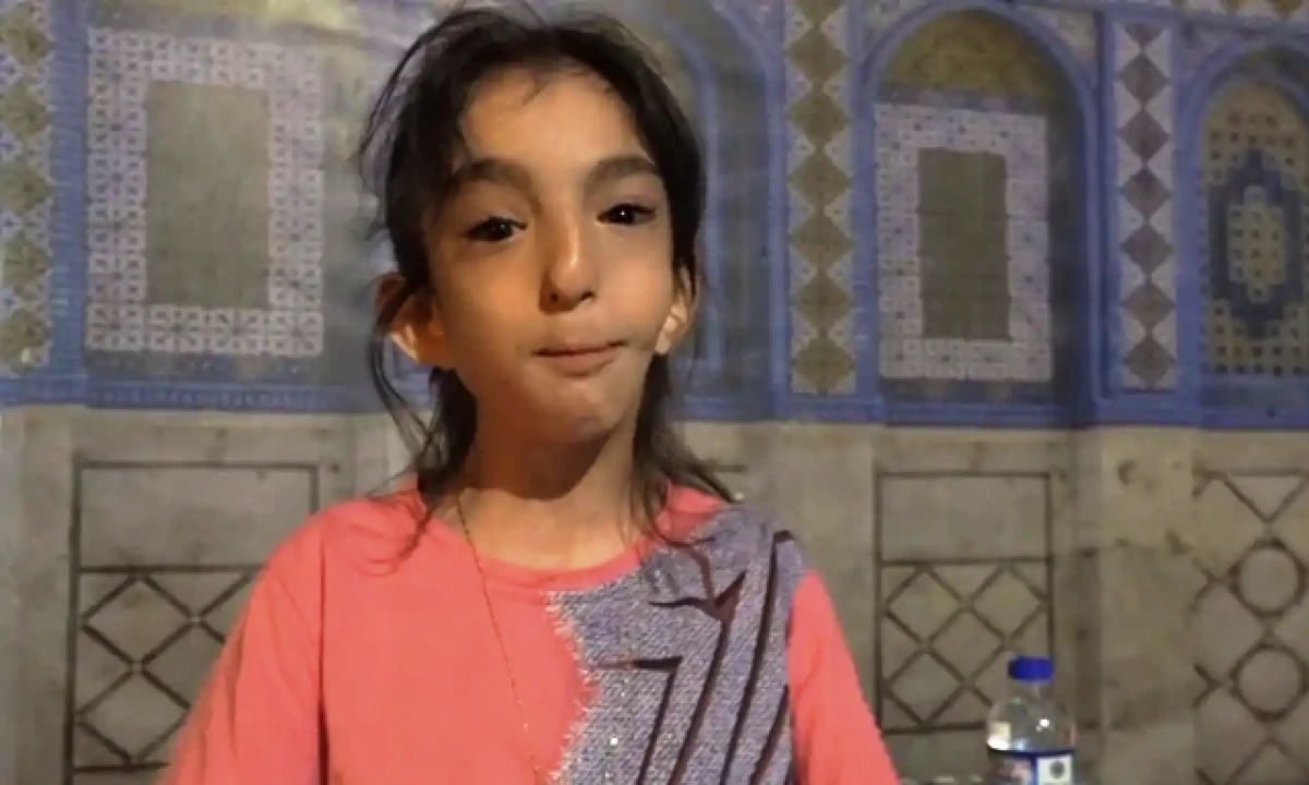 Minik Elif Mescid-i Aksa şiiri seslendirmesi
