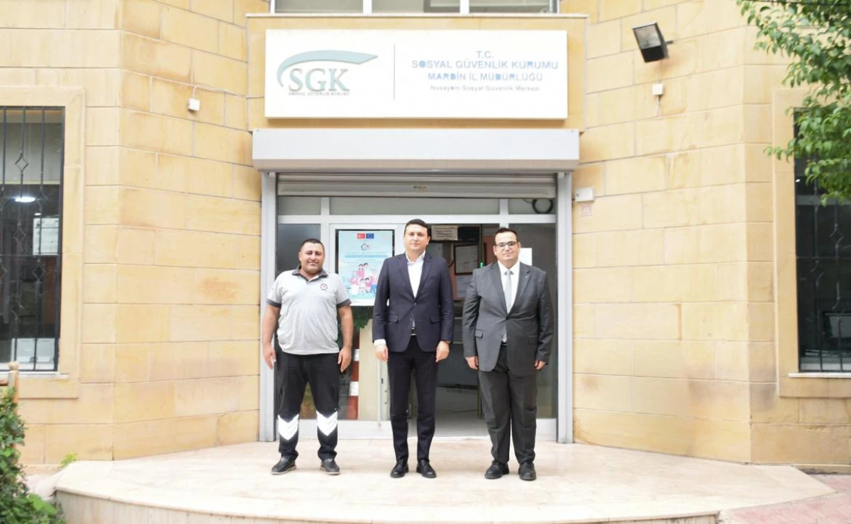 Nusaybin Kaymakamı G&uuml;rsel Temurci&rsquo;den Sosyal G&uuml;venlik Merkezi&rsquo;ne Ziyaret