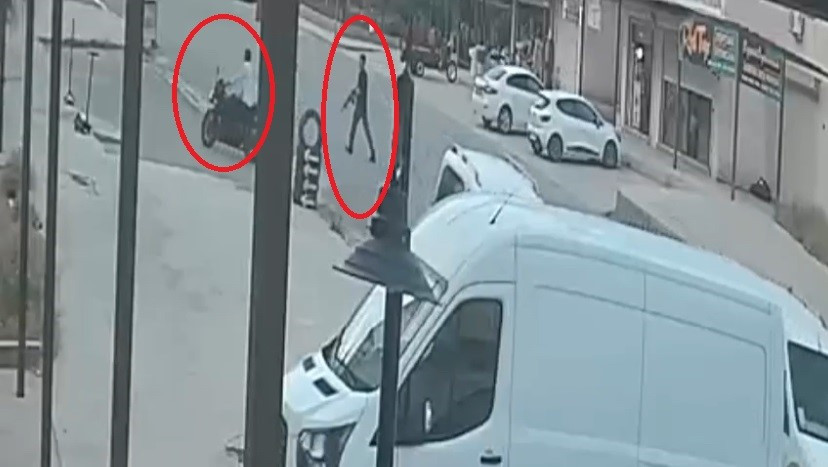 Nusaybin'de iş yerine silahlı saldırı anı güvenlik kamerasına yansıdı