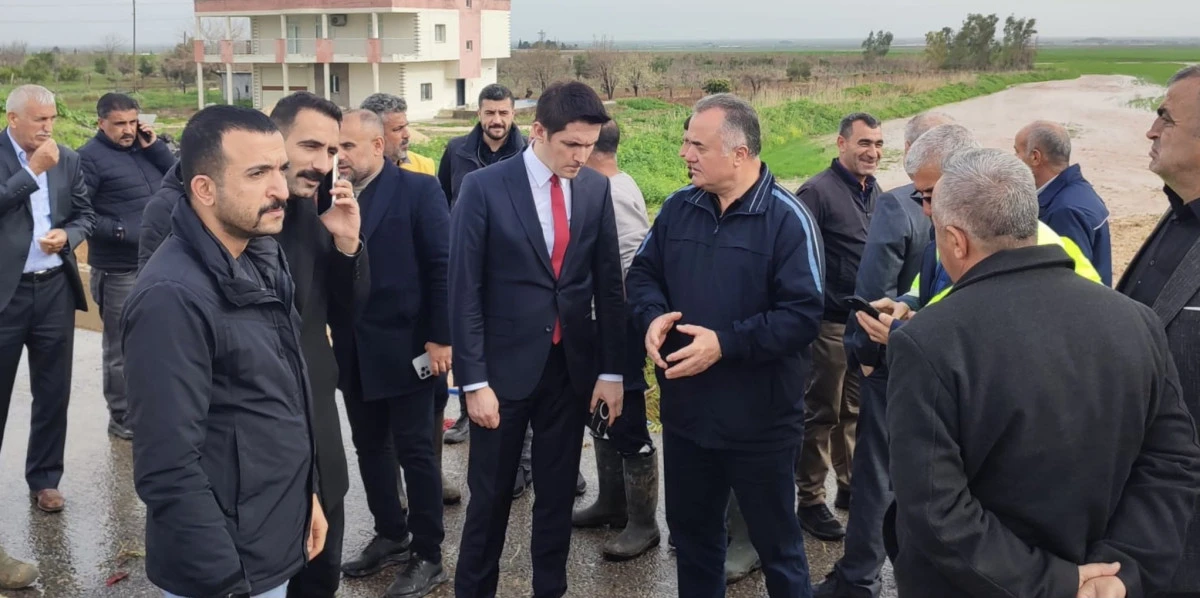 Nusaybin&rsquo;de selin etkili olduğu b&ouml;lgelerde inceleme yapıldı