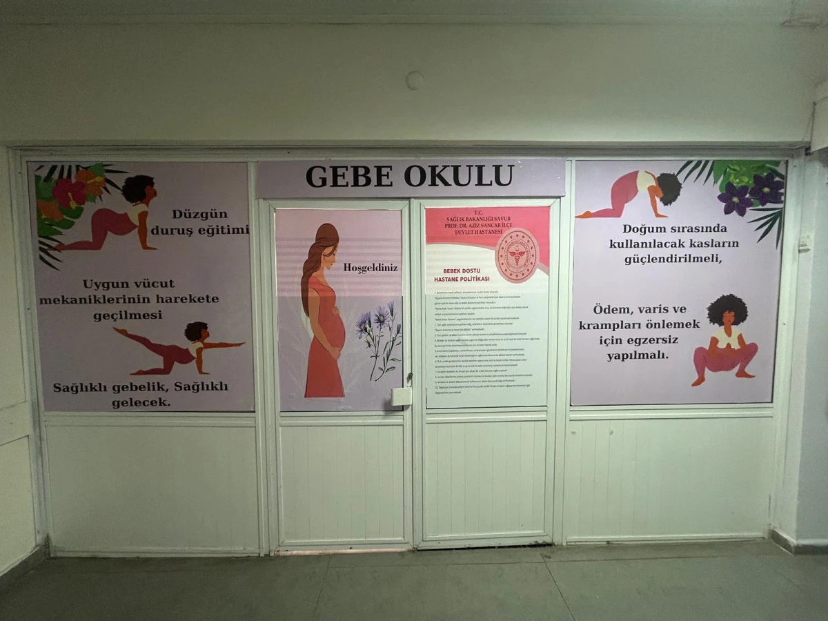 Savur Prof. Dr. Aziz Sancar İlçe Devlet Hastanesinde Anne ve Bebek Dostu Hizmeti: Gebe Okulu Açıldı!
