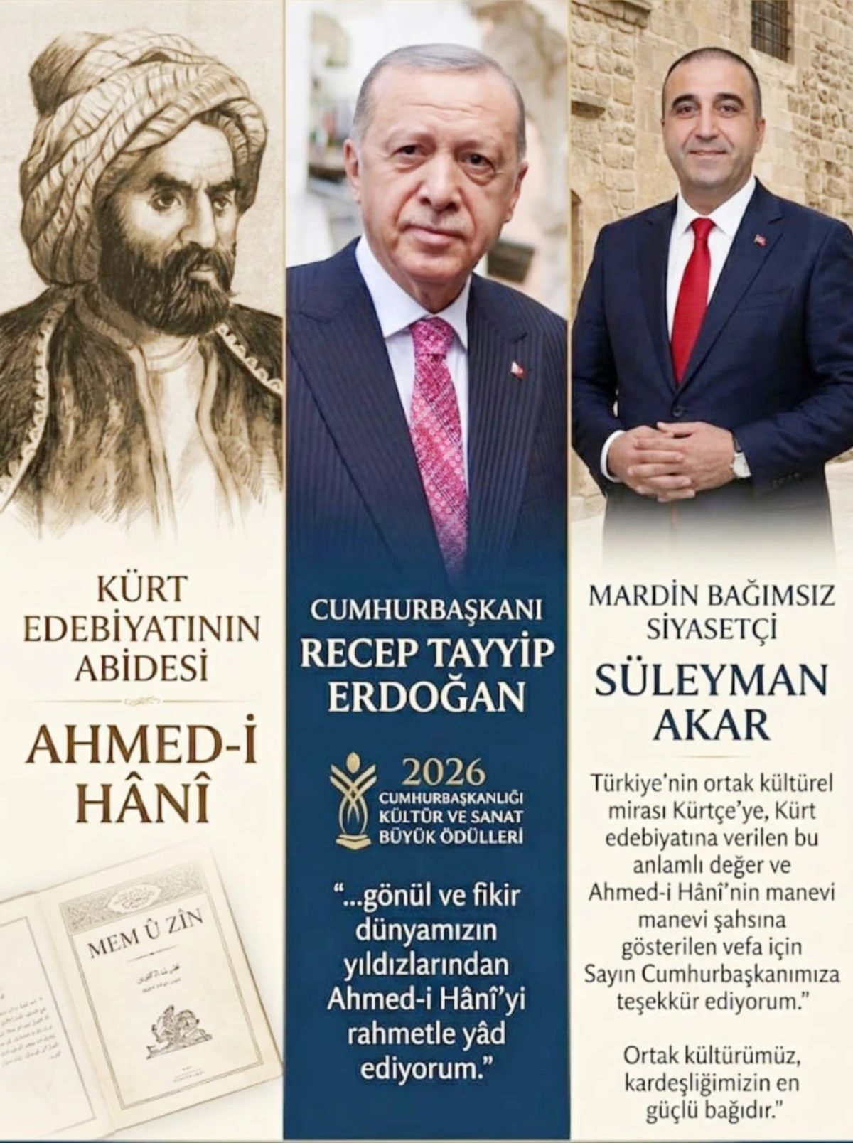 S&uuml;leyman Akar Ahmed-i H&acirc;n&icirc;&rsquo;ye G&ouml;sterilen Vefa, Birlik Beraberlik ve Kardeşliğimizin Teminatıdır