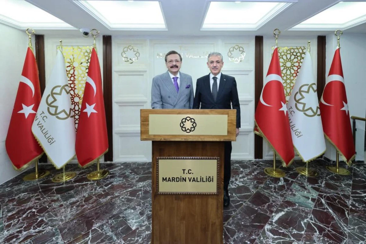 TOBB Başkanı Hisarcıklıoğlu Mardin&rsquo;de: Yatırım ve Kalkınma G&uuml;ndemi Masada