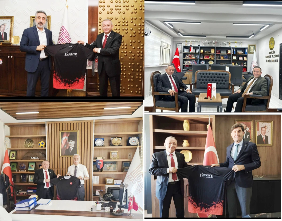 Türkiye Atletizm Federasyonu Asbaşkanı Sayın Mehmet Münir CURA Artuklu Üniversitesi Rektörü ve Kurum Múdürlerini ziyaret etti