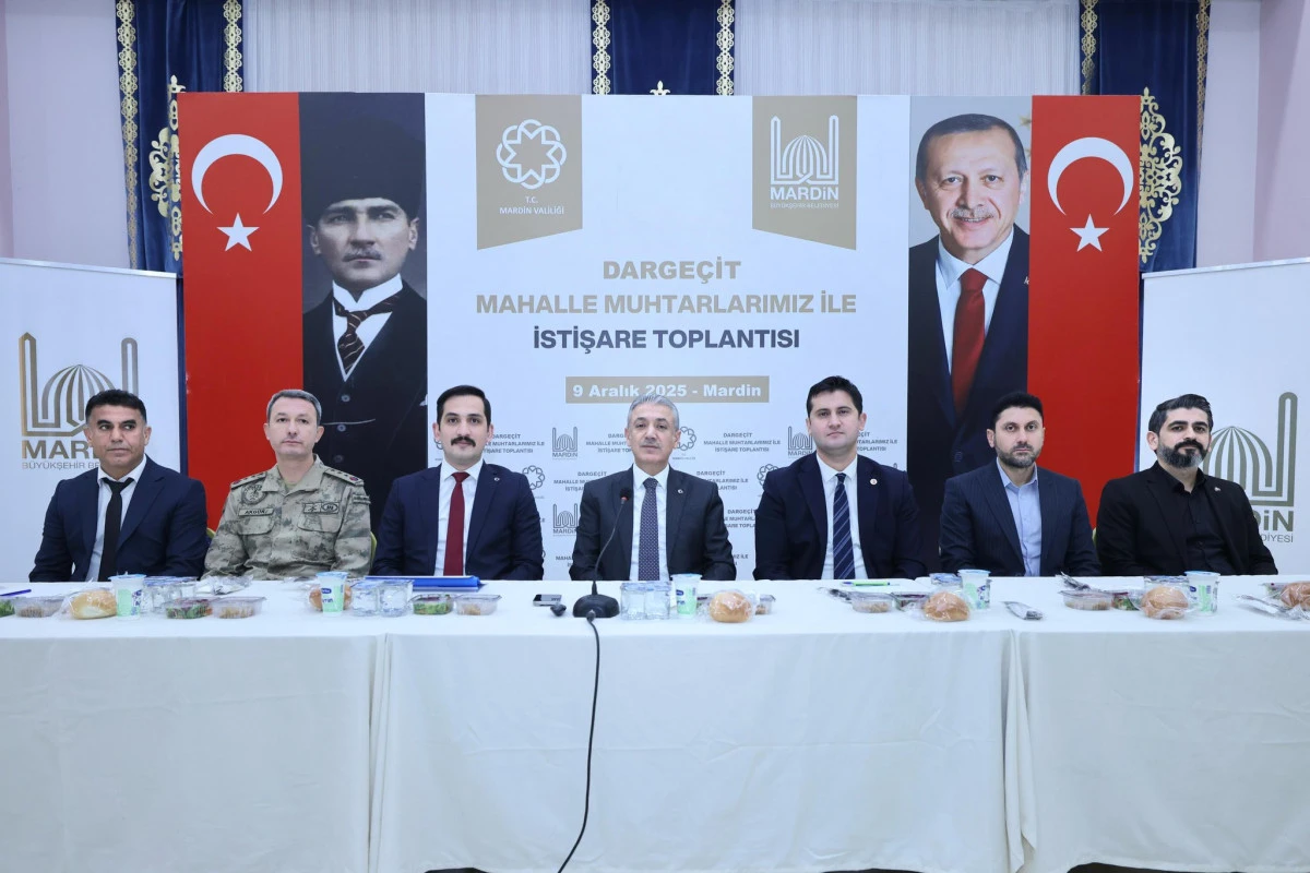 Vali Akkoyun Dargeçit’te Muhtarlarla Buluştu